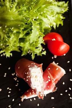 Salam (jambon ve krem peynir rulo rulo)