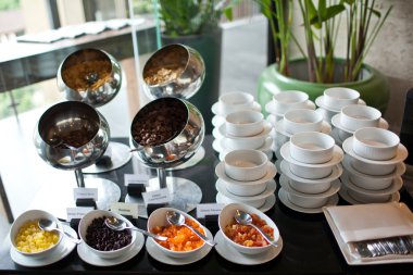 Hotel çeşitler kuru odaya. fındık ve kuru meyve