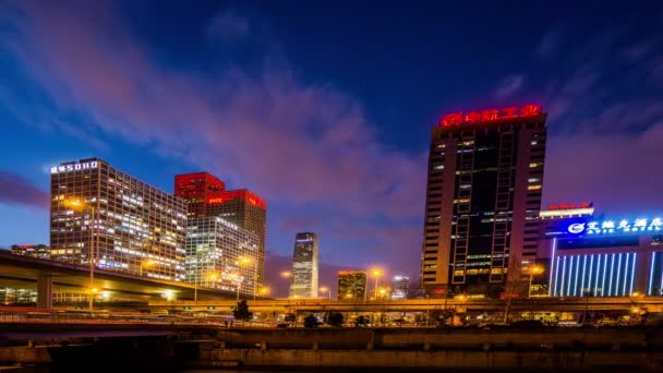 Trafic au centre-ville de Beijing — Video