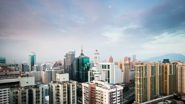 The traffic and buildings in Shenzhen,China — Stock Video