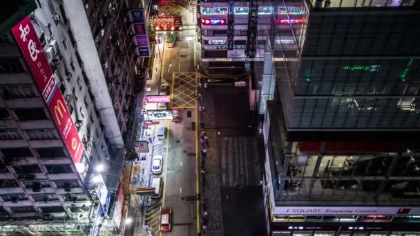 Il traffico e pedoni a Hong Kong — Video Stock