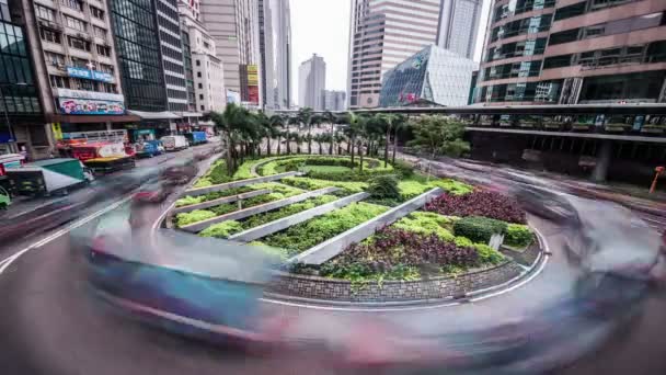 Il traffico trafficato a Hong Kong — Video Stock