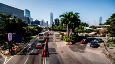 Hong Kong yoğun trafikte,