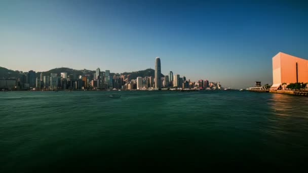 Victoria Harbour i Hongkong — Stockvideo