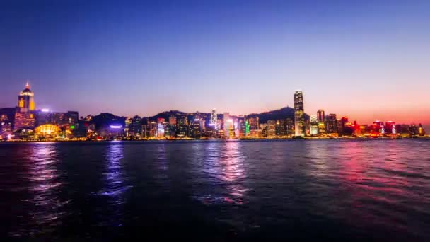 Porto de Victoria em Hong Kong — Vídeo de Stock