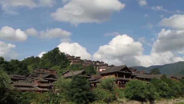 Gran Muralla Simatai en día soleado, Pekín, China — Vídeo de stock