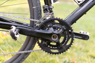 close-up contact pedals for a mountain bike. clipart