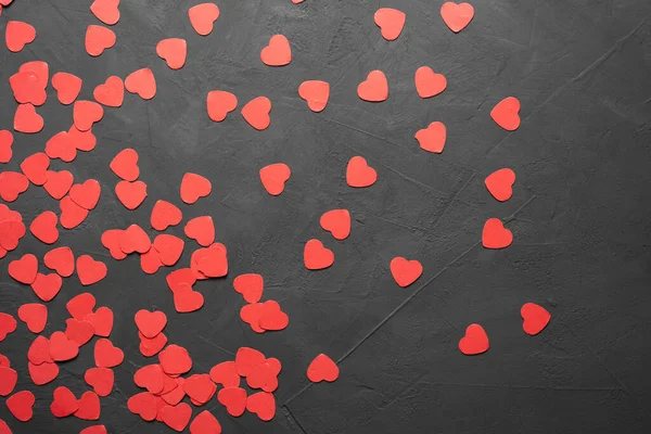 Caja Tarjetas Felicitación Del Día San Valentín Con Corazones Rojos — Foto de Stock