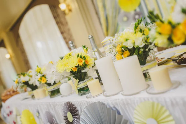 Wedding table decor — Stock Photo, Image