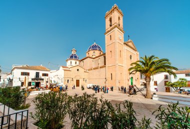 Altea kasabasında Virgin de Consuelo Kilisesi, İspanya