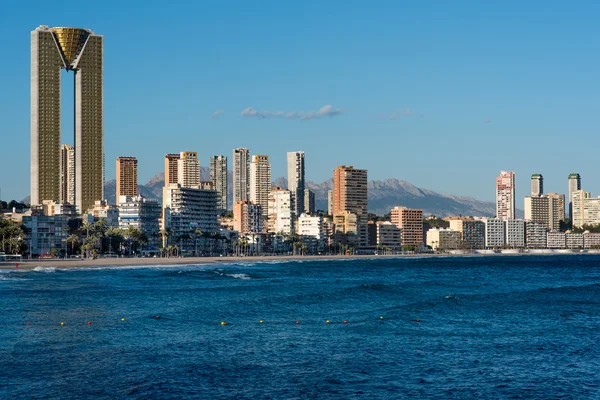 El horizonte de Benidorm. España — Foto de Stock