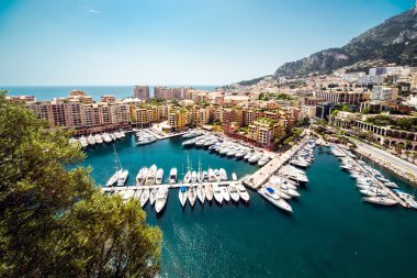 fontvieille görünümü. Monako Prensliği
