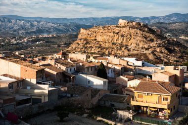 Busot kale şehir. Alicante il. İspanya