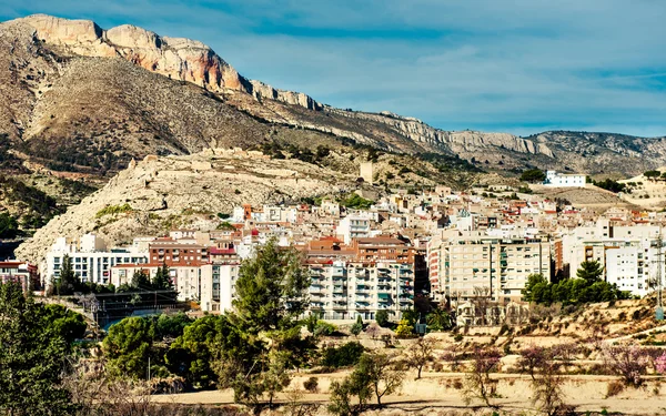 Jijona/Xixona város. Alicante tartományban. Spanyolország — Stock Fotó