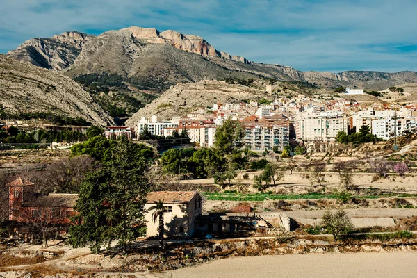 Jijona/Xixona város. Alicante tartományban. Spanyolország — Stock Fotó