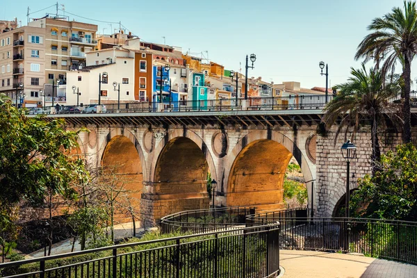 Pueblo multicolor de Villajoyosa. Costa Blanca, España — Foto de Stock