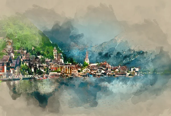 Hallstatt village, äldsta by i Österrike — Stockfoto