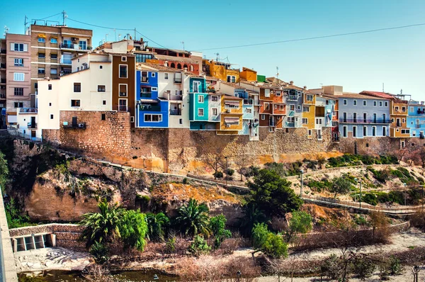 Villajoyosa skyline. Costa Blanca, Spanien — Stockfoto