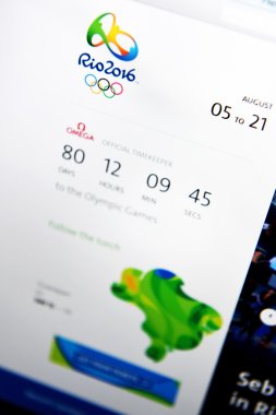 Rio 2016 Olimpiyatları'nın resmi web sitesi