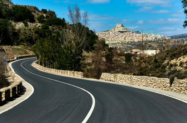 O privelişte uluitoare spre Morella. Spania — Fotografie, imagine de stoc