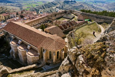 Castle of Morella. Spain clipart