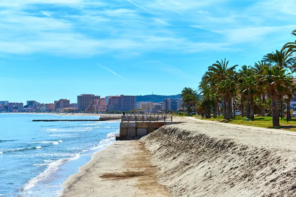 Oropesa del Mar strandjától. Spanyolország — Stock Fotó