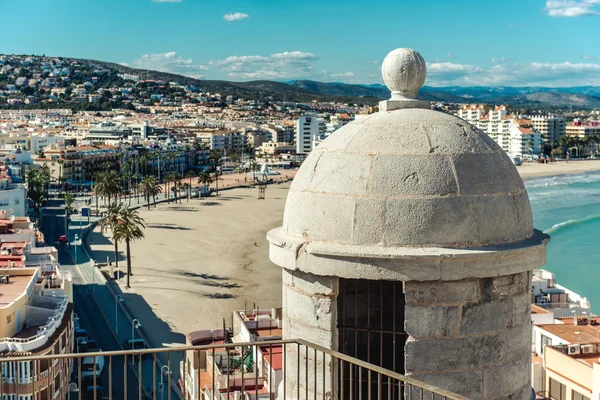 Vista pitoresca para a costa da Peniscola, Espanha — Fotografia de Stock