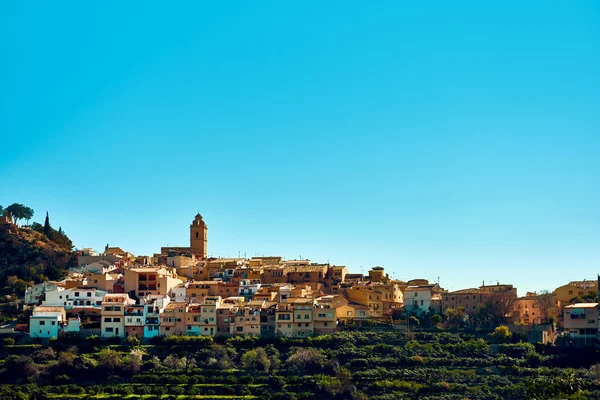 风景如画的村庄的 Polop de la 玛丽娜。西班牙 — 图库照片