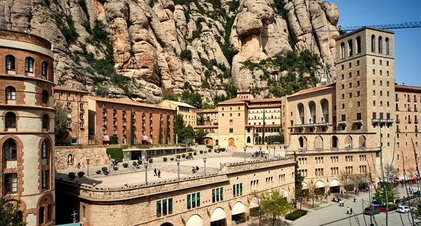 Santa Maria de Montserrat, vicino a Barcellona. Spagna — Foto Stock