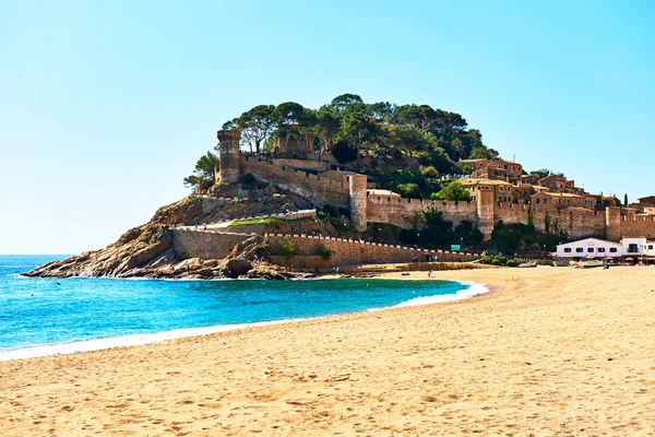 Tossa de mar Burg. costa brava, spanien — Stockfoto