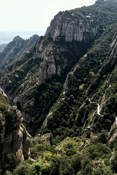 Muhteşem Montserrat dağlar. İspanya — Stok fotoğraf