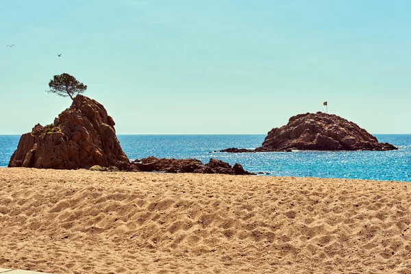 Παραλία Mar Menuda στην τόσα ντε Μαρ. Κόστα Μπράβα, Ισπανία — Φωτογραφία Αρχείου