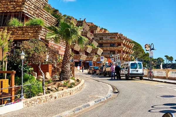 Sahil mesire Tossa del Mar, Costa Brava. — Stok fotoğraf