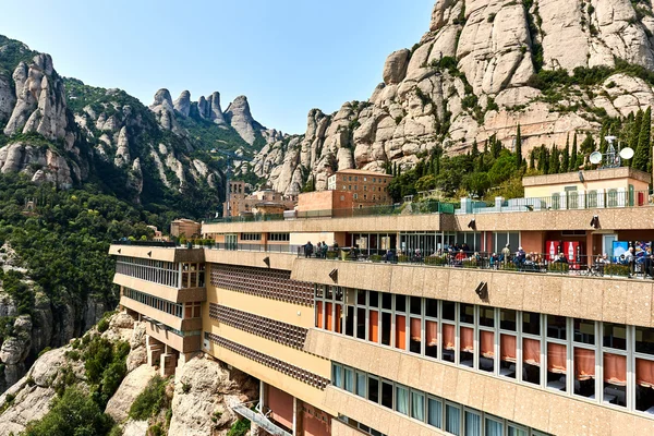 A abadia beneditina de Santa Maria de Montserrat — Fotografia de Stock