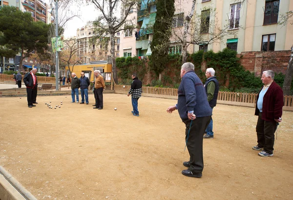 Petanque players. Spain — Stock Photo, Image