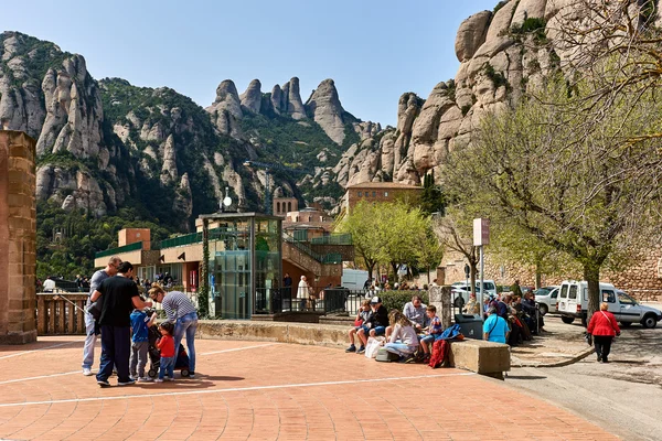 La abadía benedictina de Santa Maria de Montserrat —  Fotos de Stock