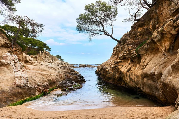 Playa de Platja D 'Aro. Costa Brava en Cataluña, España . — Foto de Stock