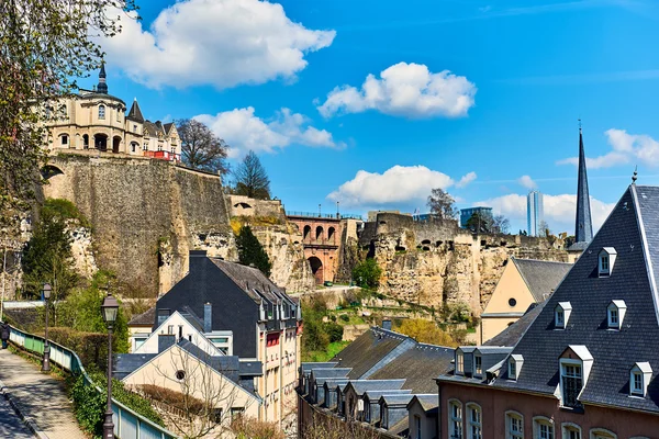 Schilderachtig uitzicht van de stad Luxemburg — Stockfoto