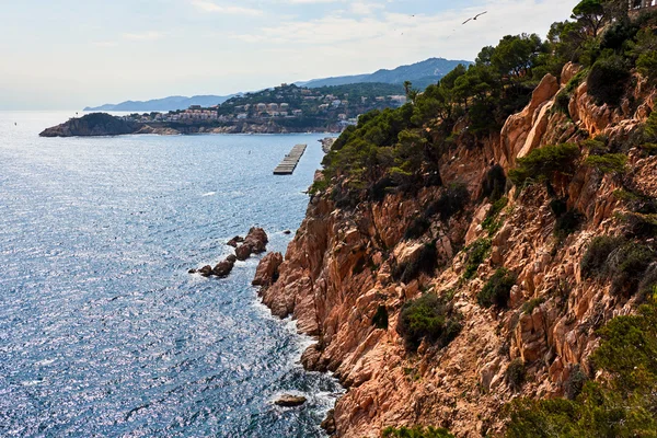 Βραχώδη ακτή της Costa Brava. Ισπανία — Φωτογραφία Αρχείου