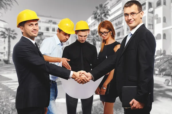 Business people shaking hands — Stock Photo, Image