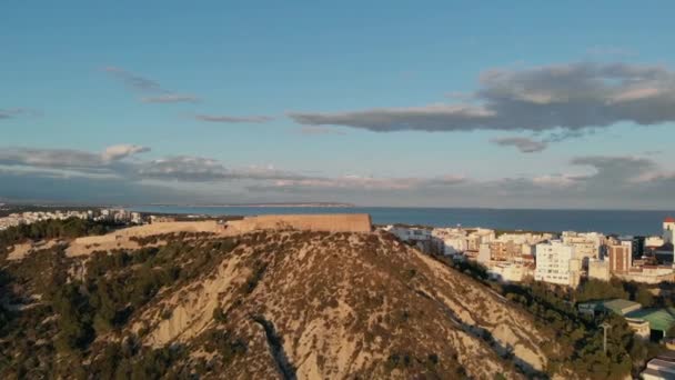 Castillo Guardamar Olarak Bilinen Guardamar Kalesi Spanya Nın Alicante Eyaletinin — Stok video