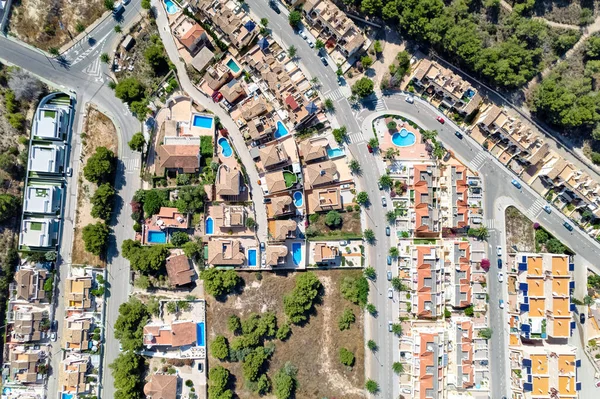 Pinar Campoverde Vista Para Bairro Residencial Cima Drone Ponto Vista — Fotografia de Stock