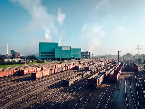 Day view of steel mill — Stock Photo, Image