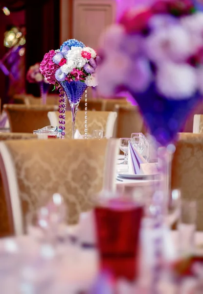 Banquete de casamento de luxo no restaurante — Fotografia de Stock