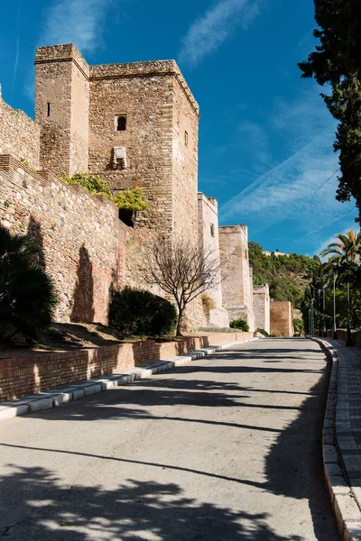 Gibralfaro castle (Alcazaba de Malaga), Hiszpania — Zdjęcie stockowe