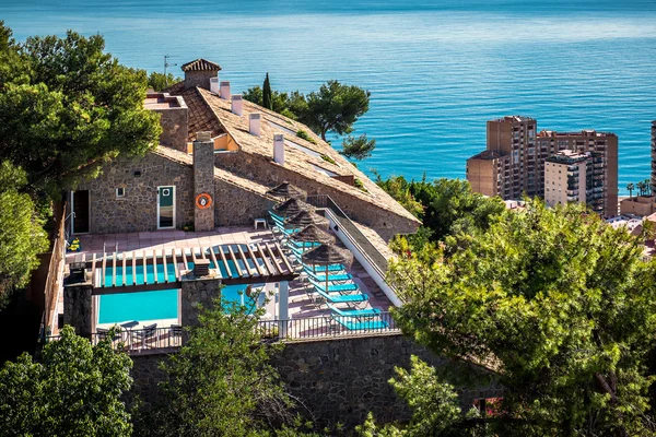 De weergave van de dag van de stad Malaga. Andalusië, Spanje — Stockfoto