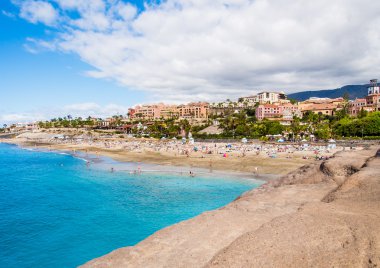 Costa Adeje pitoresk El Duque Beach'de