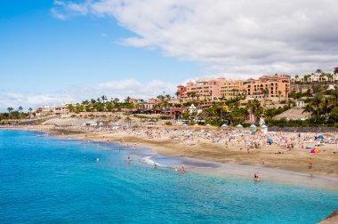 Costa Adeje pitoresk El Duque Beach'de