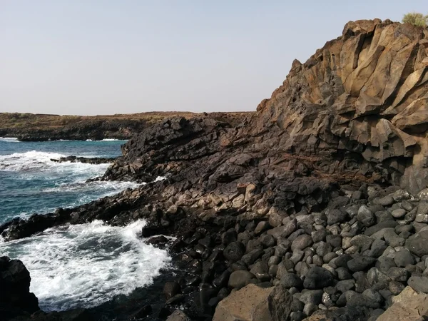 Ocean and stones.Tenerife, Canary Islands — Stock Photo, Image