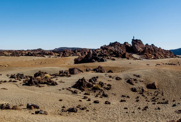 Ay manzara Teide Milli Parkı. Tenerife. Kanarya Adaları — Stok fotoğraf